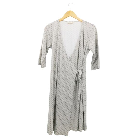 Synergy Organic Women's Cotton Blend Print Wrap Dress Size Medium Boho Rainbow - Picture 1 of 5